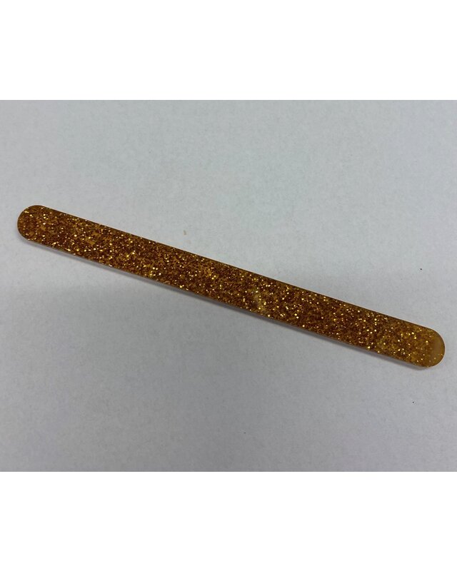 Acryl ijsstokjes glitter donker goud 10st