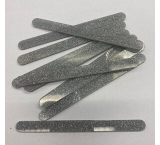 Acryl ijsstokjes glitter zilver 10st