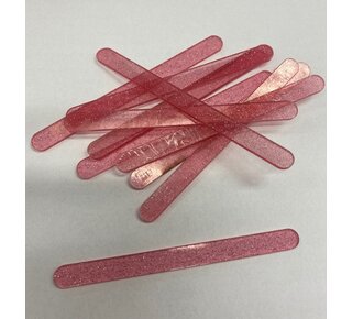 Acryl ijsstokjes glitter roze transparant 10st