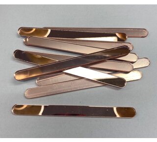 Acryl ijsstokjes rose goud 10st