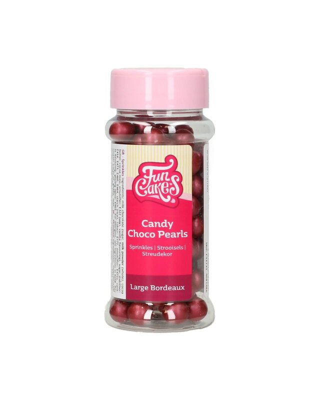Funcakes FunCakes Candy Choco Parels Large bordeaux 70 g