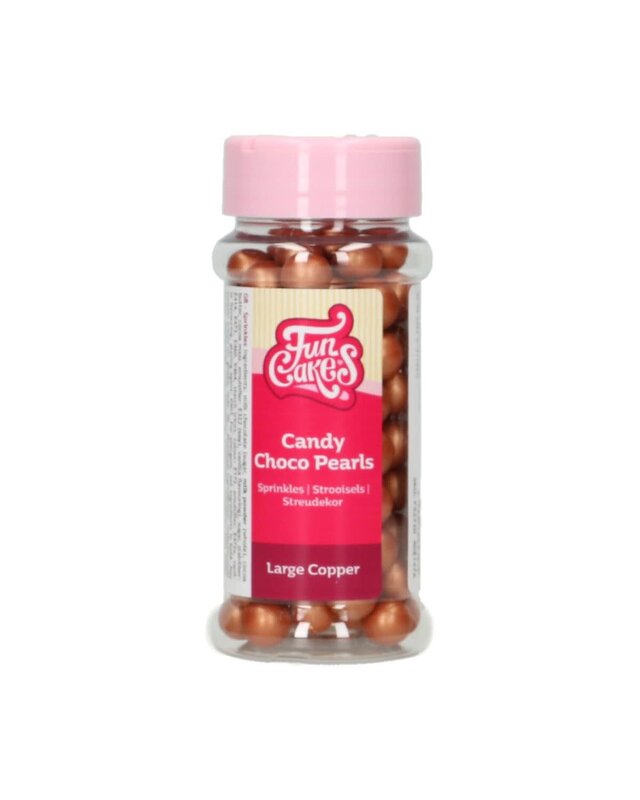 Funcakes FunCakes Candy Choco Parels Large koper 70 g