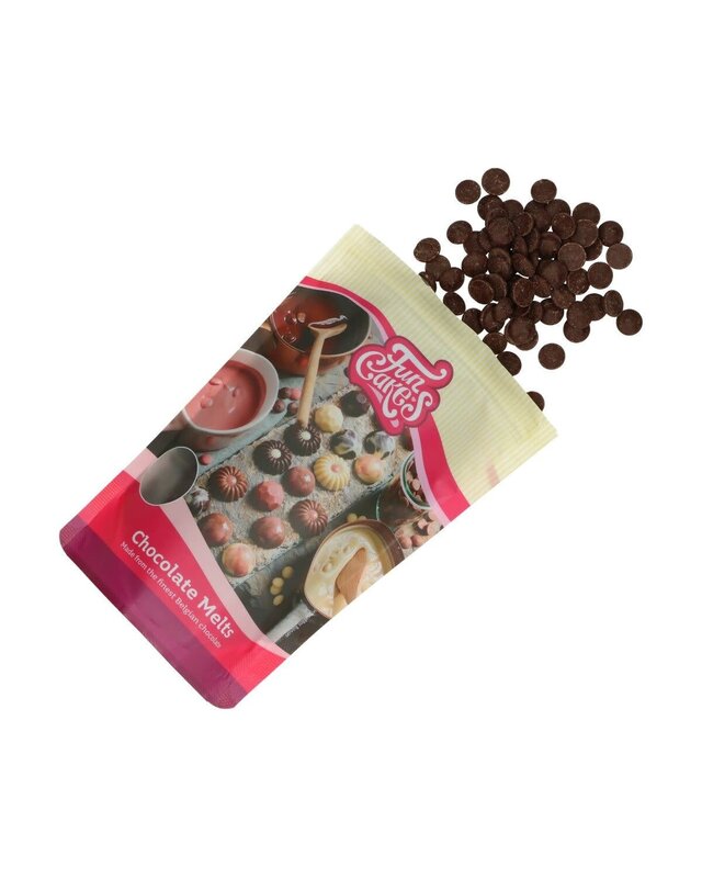 Funcakes FunCakes Chocolade Melts puur -350g-