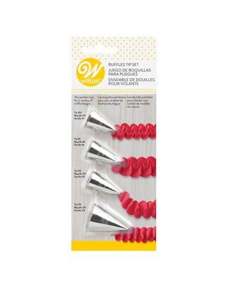 wilton Wilton Decorating Tip Set Ruffles #86, #100, #102, #125
