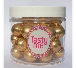 tastyme Crispy chocolade ballen vintage goud 100gr TM-2083