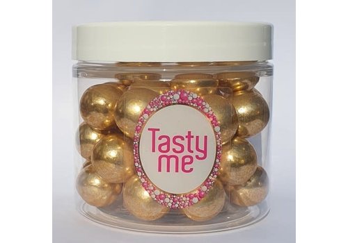 Crispy chocolade ballen vintage goud 100gr 