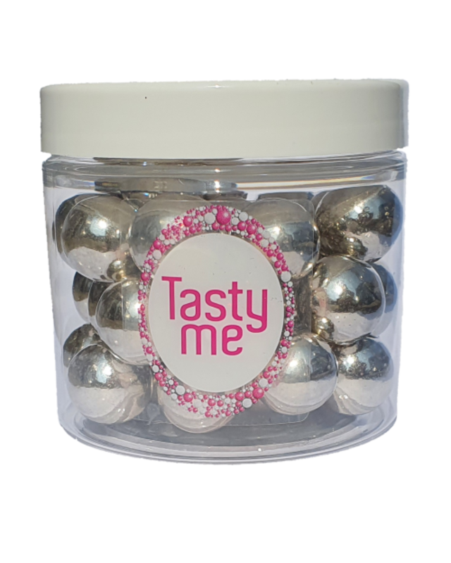 tastyme Crispy chocolade ballen zilver ( Tasty Me )