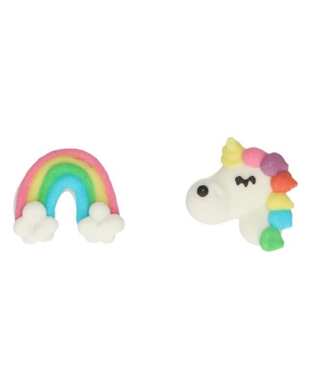 Funcakes FunCakes Suikerdecoratie Eenhoorn & Regenboog Set/12