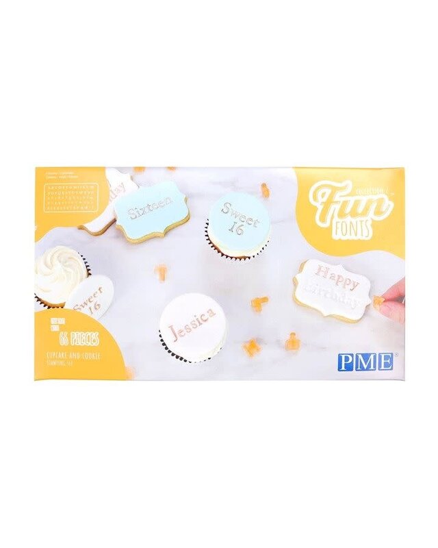 PME PME Fun Fonts - Koekjes & Cupcakes - Collectie 2