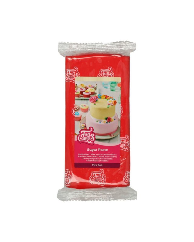 Funcakes Fondant -Fire Red- -1kg-