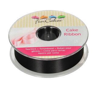 Funcakes FunCakes Taartlint  -Zwart- 25mm per meter