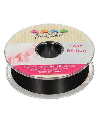 Funcakes FunCakes Taartlint  -Zwart- 25mm per meter