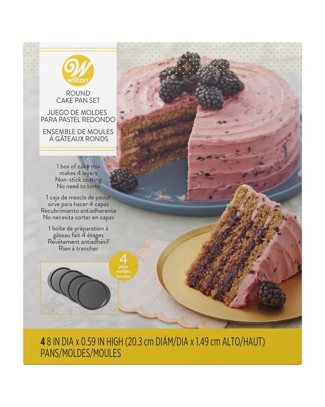 wilton Wilton Cake Pan Easy Layers -20cm- Set/4