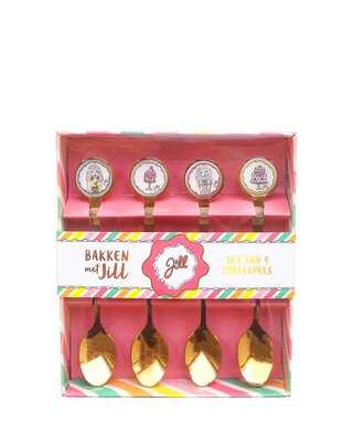 bakken met Jill Jill - Theelepels - 4 stuks - Goud