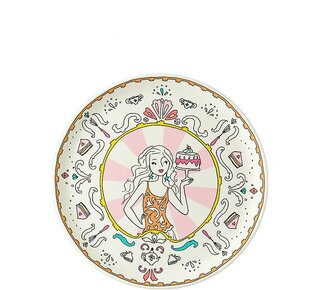 bakken met Jill Jill - Bord ⌀20 cm - Geel - Melamine