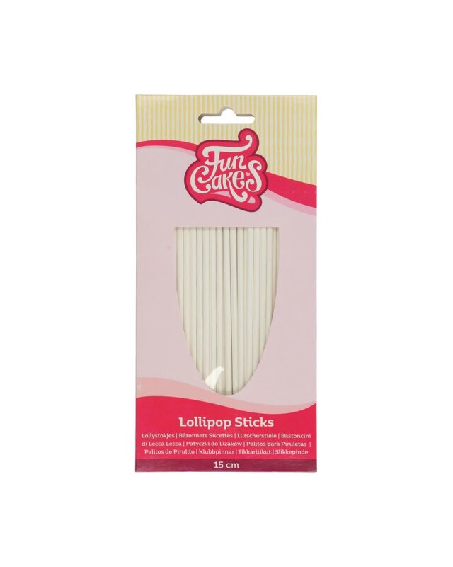 Funcakes Lollipop cakepop stokjes 15cm pk/50