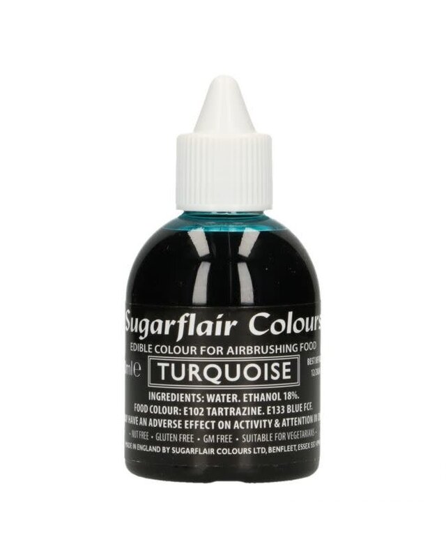 sugarflair Sugarflair Airbrush Colouring - Turquoise - 60ml