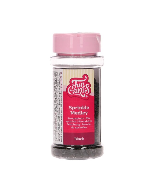 Funcakes FunCakes Sprinkle Medley -Black- 65g