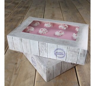 Funcakes Taartdoos -Pure- 36x25x8cm pk/2