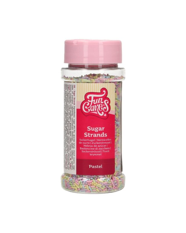 Funcakes FunCakes Sugar Strands Pastel 80 g