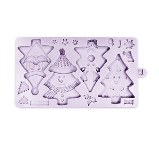 Karen Davies Karen Davies Silicone Mould - Kerstboomfiguren
