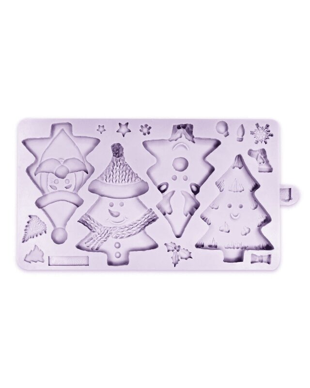 Karen Davies Karen Davies Silicone Mould - Kerstboomfiguren