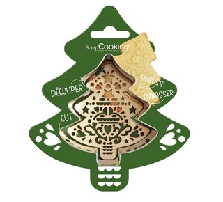 scrapcooking Scrapcooking Cookie Cutter & Embosser Dennenboom