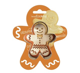 scrapcooking Scrapcooking Cookie Cutter & Embosser Gingerbread Man