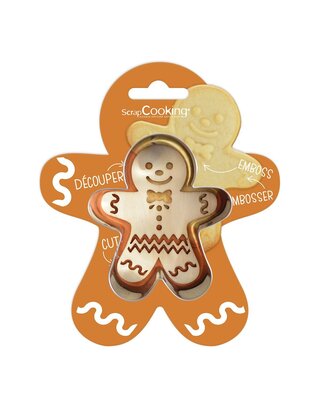 scrapcooking Scrapcooking Cookie Cutter & Embosser Gingerbread Man