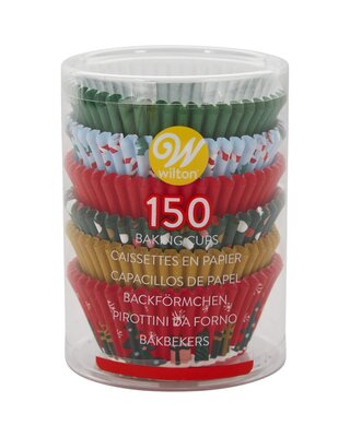 wilton Wilton Baking Cups Traditional Holiday pk/150