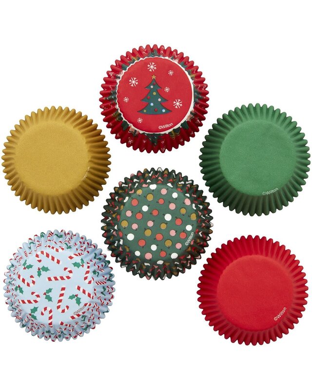 wilton Wilton Baking Cups Traditional Holiday pk/150