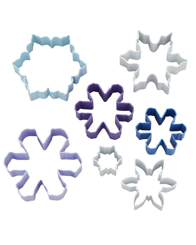 wilton Wilton Cookie Cutter Assorted Snowflakes Set/7