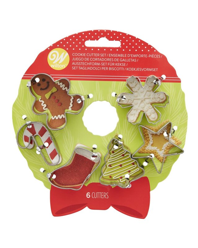 wilton Wilton Mini Cookie Cutter Set kerst Mini Set/6