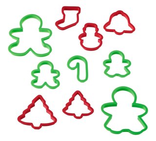wilton Wilton Plastic Cookie Cutter Christmas Set/10