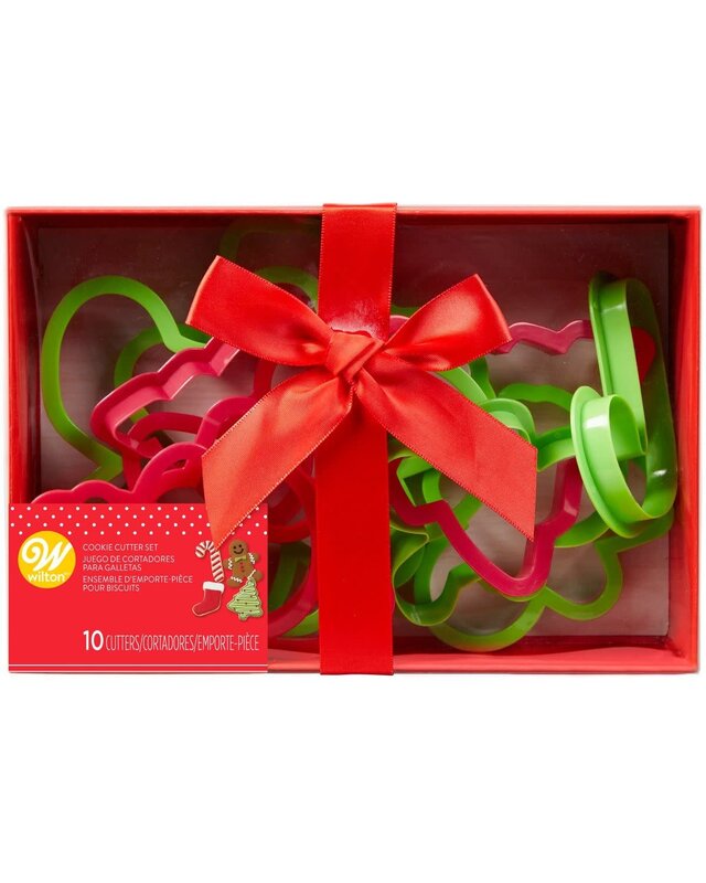 wilton Wilton Plastic Cookie Cutter Christmas Set/10