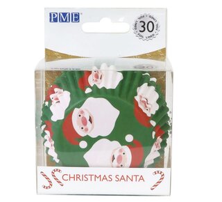 PME PME Foil Baking Cups Christmas Santa pk/30