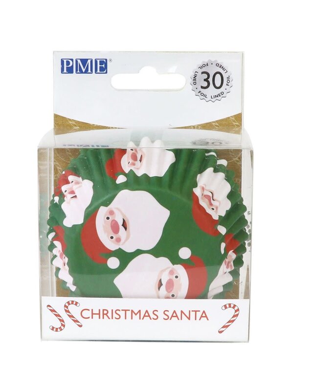 PME PME Foil Baking Cups Christmas Santa pk/30