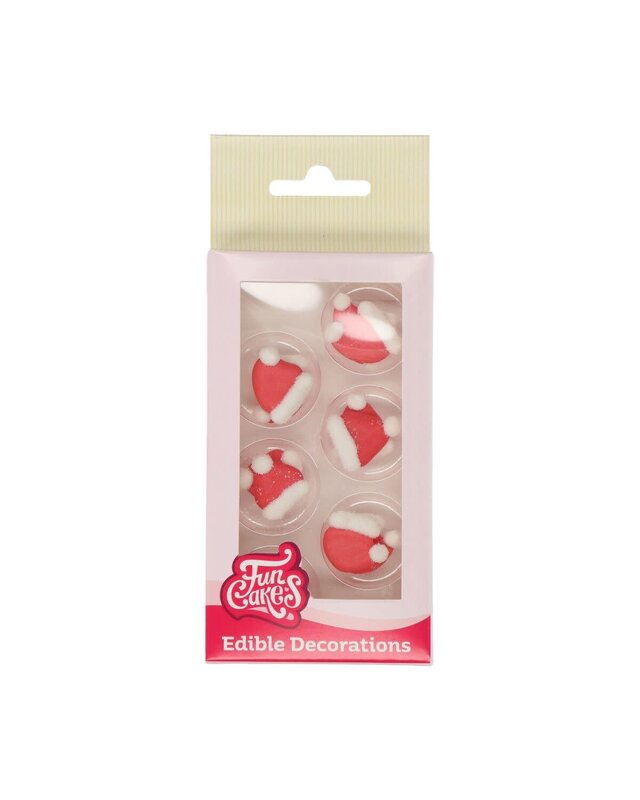 Funcakes FunCakes Suikerdecoratie Kerstmuts Set/12