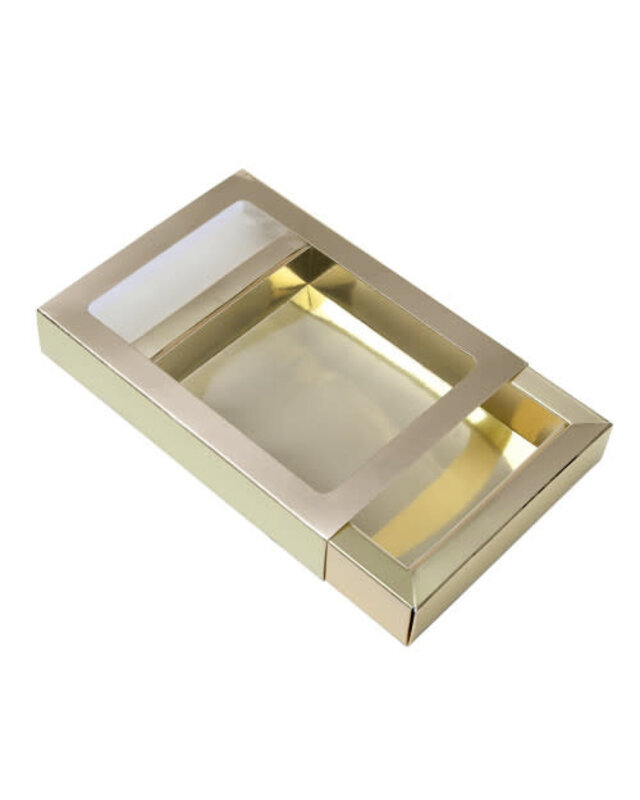 Chocoladeletter doos goud CLD