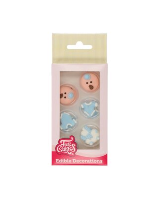 Funcakes FunCakes Suikerdecoratie Baby Blauw Set/12