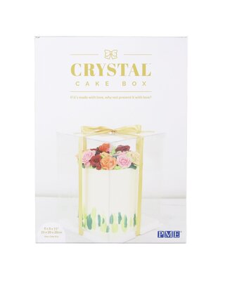 PME PME Crystal transparante taartdoos -25cm