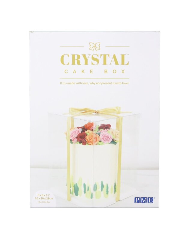 PME PME Crystal transparante taartdoos -25cm