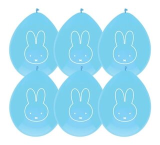 Haza nijntje ballonnen blauw 30cm 6st