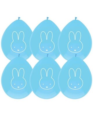 Haza nijntje ballonnen blauw 30cm 6st