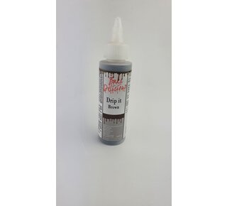 Taartdecoratief Drip it Brown / Bruin 120gr