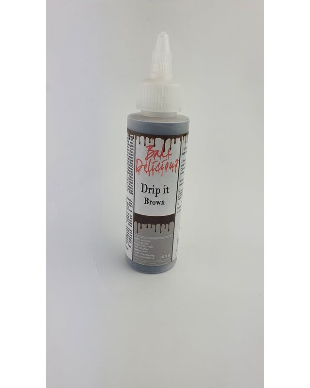 Taartdecoratief Drip it Brown / Bruin 120gr