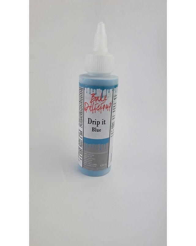 Taartdecoratief Drip it Blue  / Blauw 120gr
