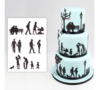 Patchwork Patchwork Cutter Family Silhouette Set