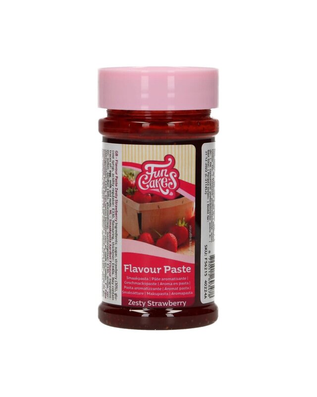 Funcakes Smaakpasta -Aardbei Friszuur- 120g