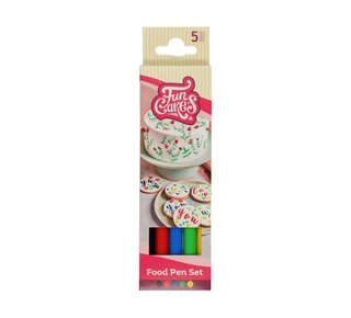 Funcakes FunCakes FunColours Brush Food Pen Primary Set/5